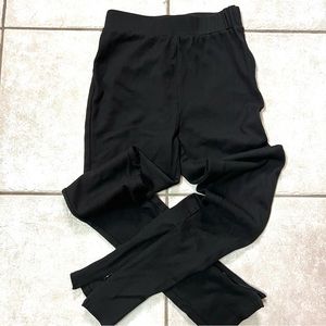 Brooklyn Karma Mixology Ribbed Legging Pants w/ Zippers